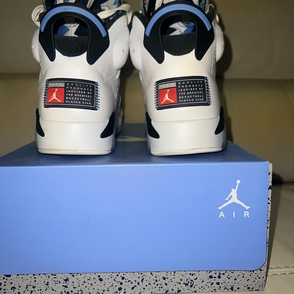 Authentic Mens exclusive Air Jordan retro 6 UNC University - Picture 3 of 5